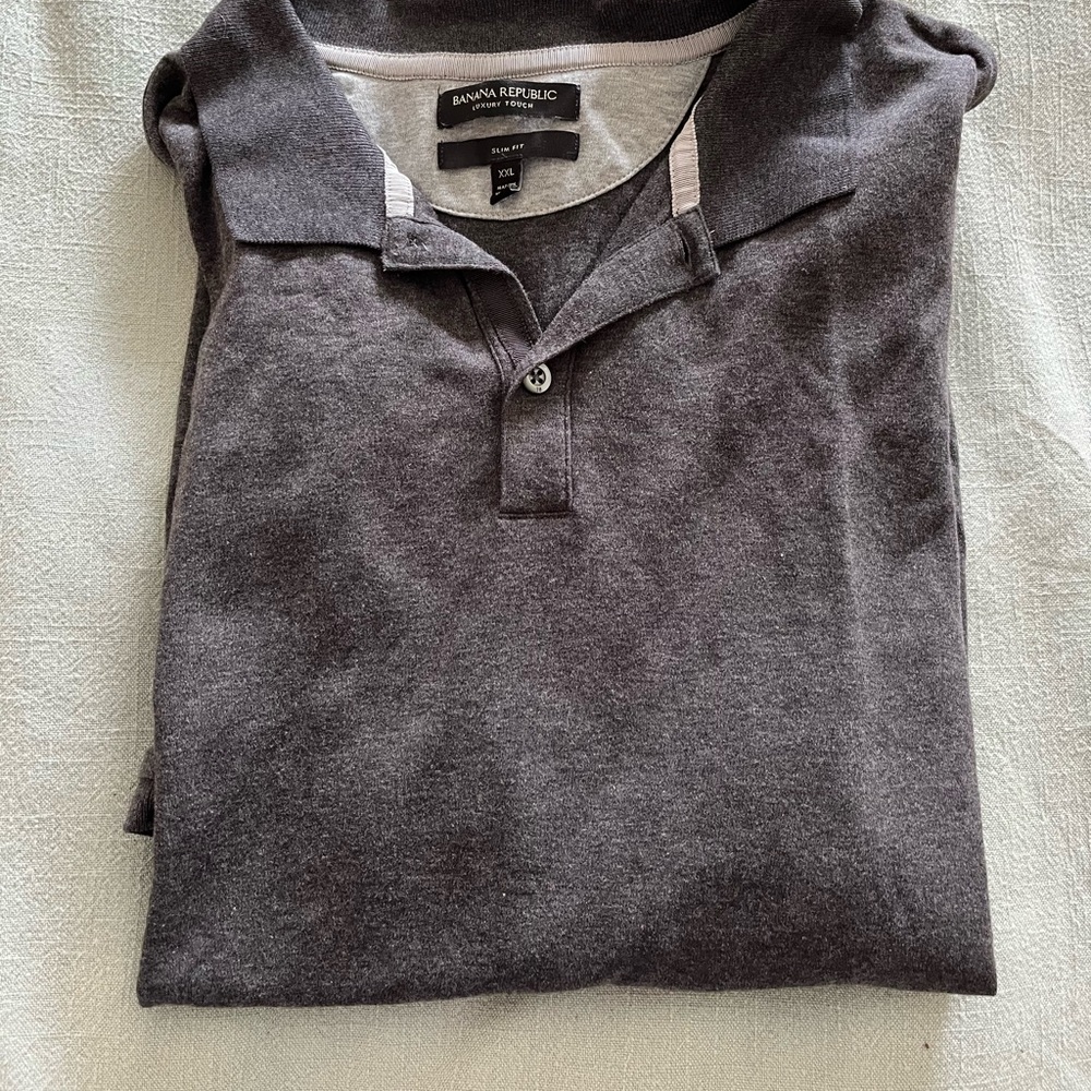 Men's Banana Republic Short Sleeved Collared Shirt